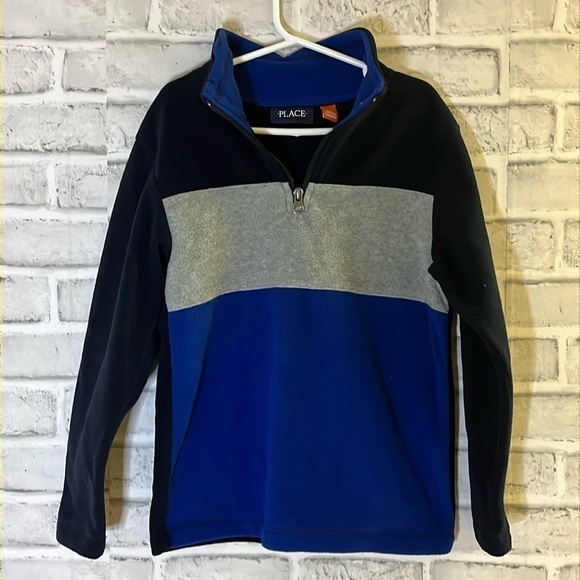 4/$20 CHILDRENS PLACE Boys Fleece Pullover 1/4 Zip Size 5/6 Youth Child S Small - Picture 1 of 5